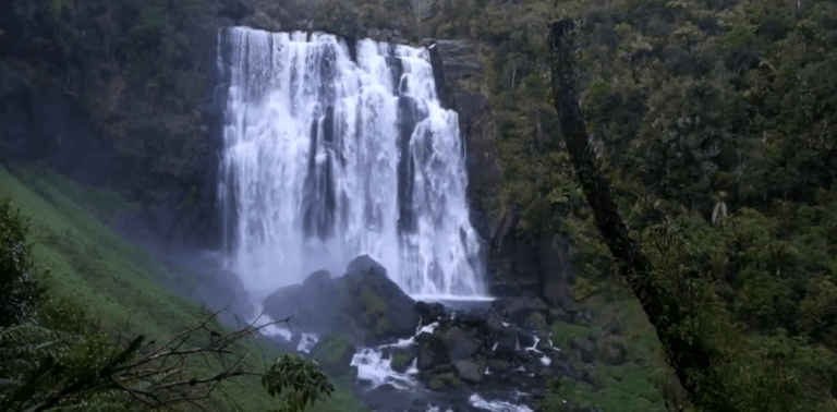 Around the Waitomo Caves.Marokopa Falls: A short walk from the road, these stunning waterfalls are a perfect spot for a scenic break.